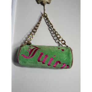 Y2K Vintage Juicy Couture Watermelon Green & Pink Barrel Bag